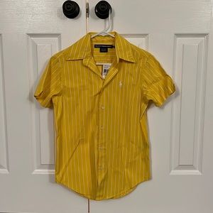 Ralph Lauren button down short sleeve shirt for women. Size 2. NWT.